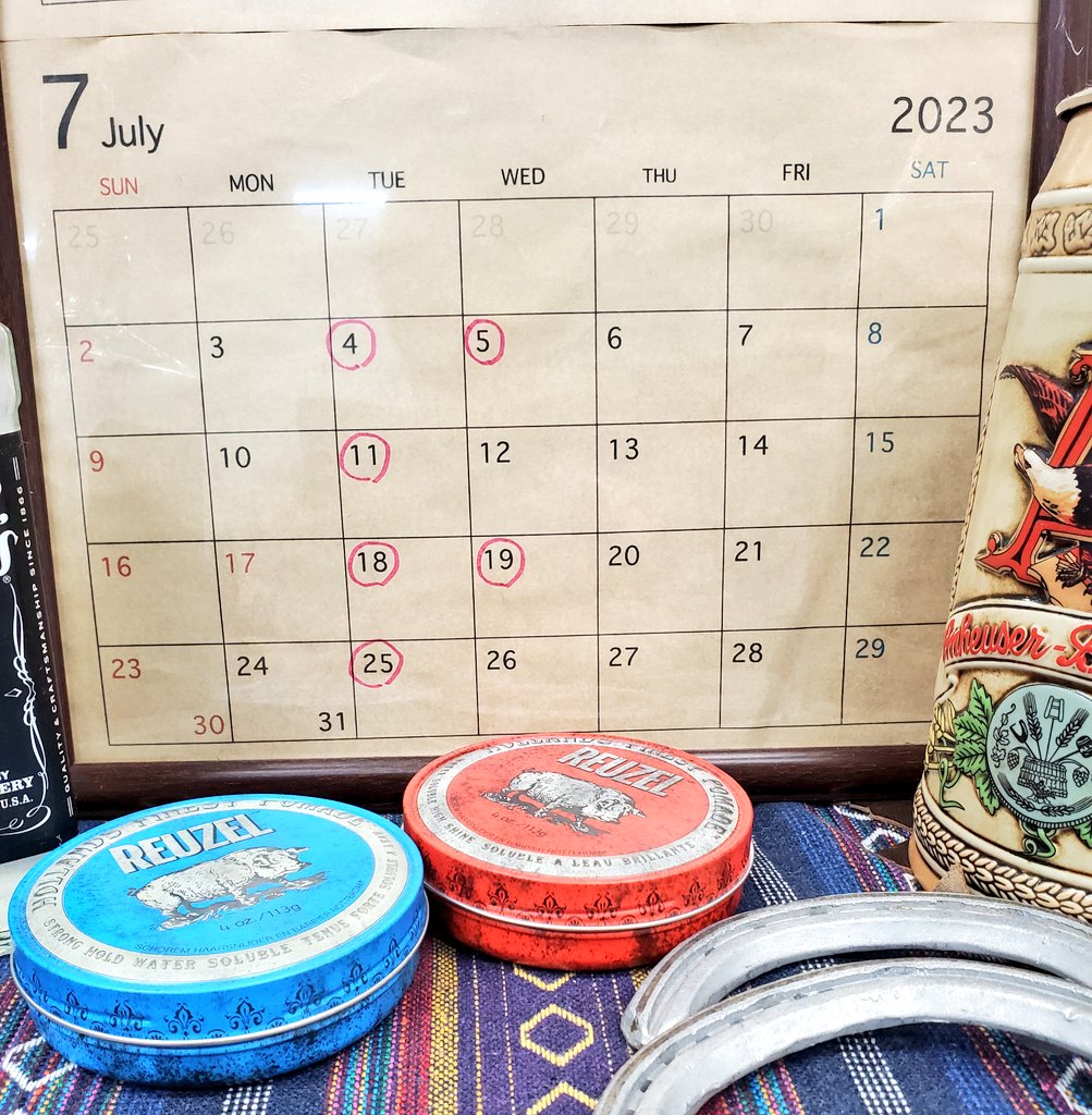 BARBERHABU's tweet photo. 7月の定休日です☕🌿

#理容室 #床屋 #熊谷 #スポーツジム #鴻巣理容室 #行田理容室 #加須理容室 #熊谷理容室 #羽生ジム #行田ジム #加須ジム #館林ジム #フェード #羽生はぶ #羽生市 #加須 #はにゅう #パーソナルジム #フィットネス #FIT #カットイン #行田 #熊谷 #エニタイム #鴻巣市 #ハンバーガー https://t.co/Sax0M9VQfY
