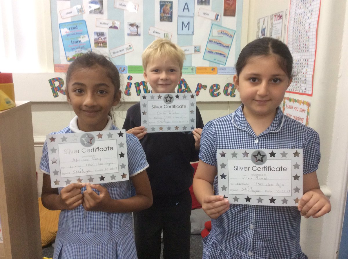 Silver Superstars!
Congratulations goes to the following children who have earned 150 dojos.