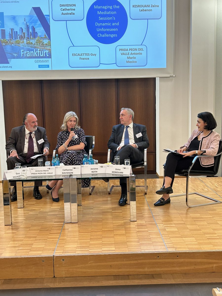 Zeina Kesrouani and Catherine Davidson talk about managing the mediation session's dynamics and unforeseen challenges at 31st UIA World Forum for Mediation Centres <a href="/KesrouaniZeina/">Zeina Kesrouani</a> <a href="/catherined_cdms/">trungles</a>
