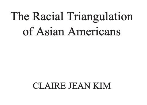 Dr. Claire Jean Kim published her groundbreaking article, "The Racial Triangulation of Asian Americans" 24 years ago. In it, she lays out the entire playbook of how AsAms have been pitted against AfAms time &amp; time again. Read it yourself here. 

library.fes.de/libalt/journal…