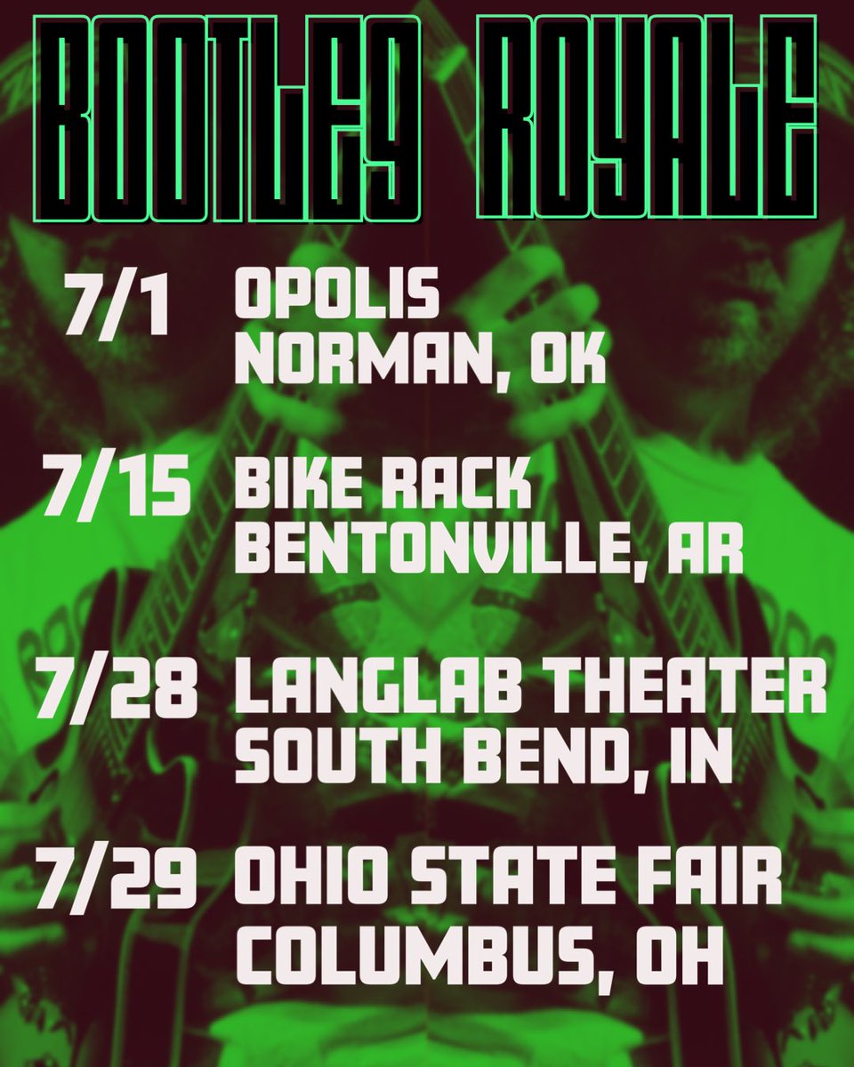 bootlegroyale's tweet photo. Aw yis 
Mf
Dates!!

#bootlegroyale #bootlegII #fayettevillear #bentonvillear #albumrelease #newmusic #music #newalbum #album #livemusic #spotify #musician #newrelease #ohiostatefair #tour #singersongwriter #producer #singer #rock #youtube #indiemusic #soundcloud #songwriter https://t.co/BEMUbIpskm
