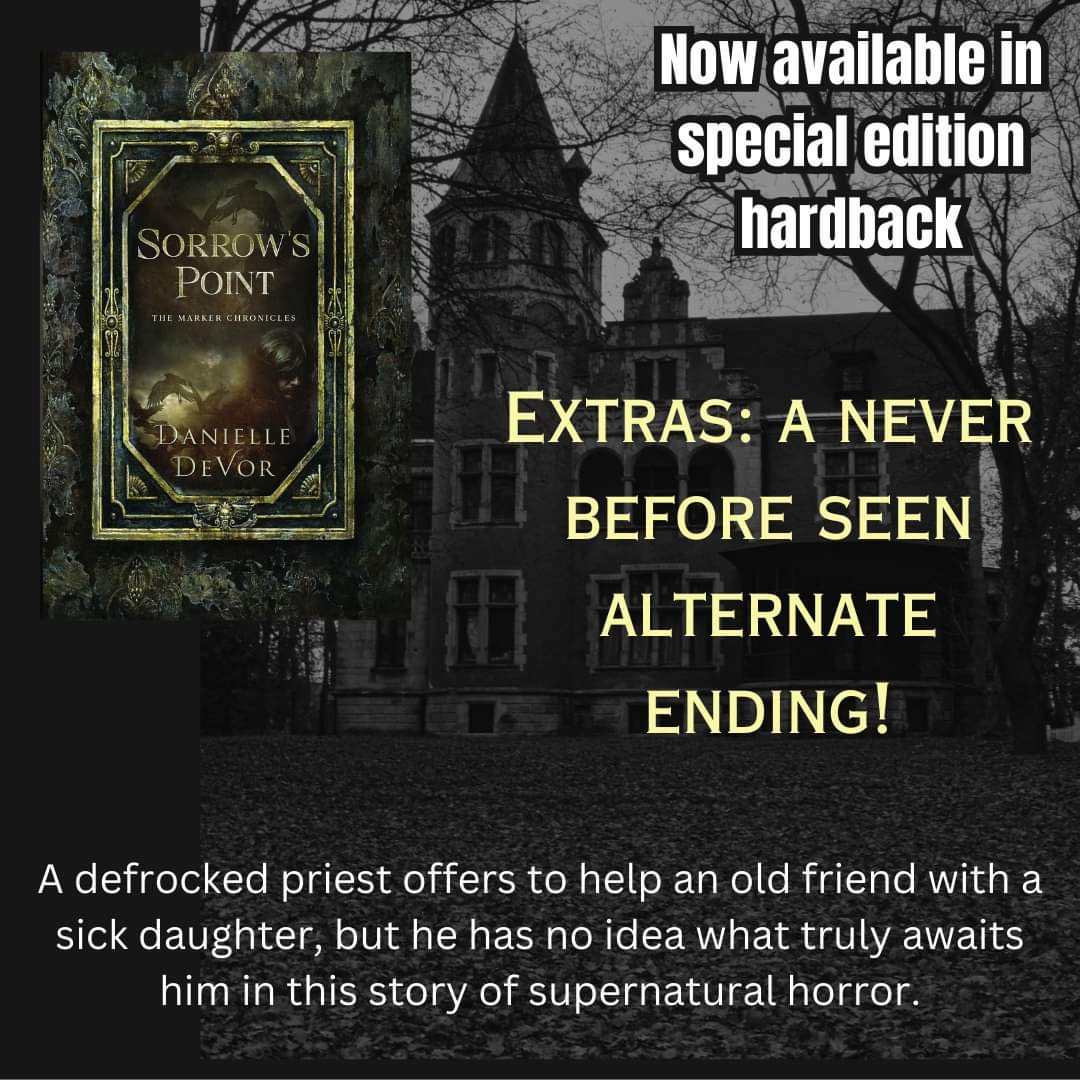 sammyig's tweet photo. Now available as a special edition hardback with a never before seen alternate ending-- Sorrow's Point!!! https://t.co/K8oQLVgBmM #cityowlpress #darkfantasy #exorcism #demonicpossession #hauntedhouse #possessionhorror https://t.co/VFjJzl60Nv
