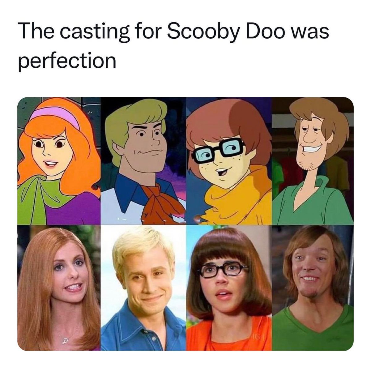 This is so so true!!!
#ScoobyDoo #SarahMichelleGellar #FreddiePrinzeJr #LindaCardellini #MatthewLillard