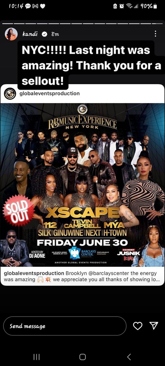 amandaxyc's tweet photo. NYC was a sold out show π₯π₯π₯π₯π₯ #Xscape #TheQueensOfRB #RHOA https://t.co/QGVJy35kV9