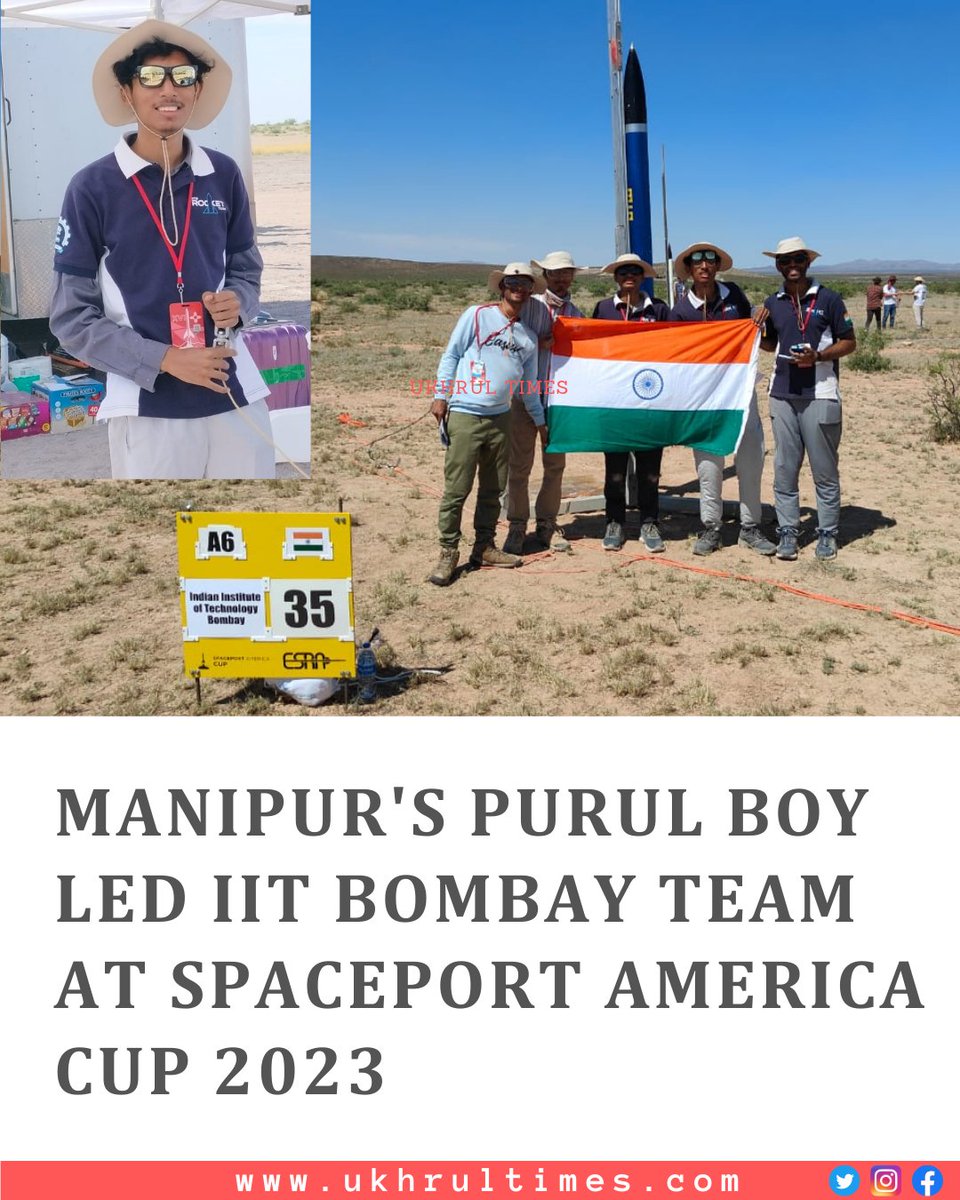 ukhrultimes's tweet photo. #UTExclusive: From folding papers into rockets to leading #IITBombay rocket team at Spaceport America Cup, Khulodoh Maikho, a native to #Purul village, #Senapati District is a third year student of #AerospaceEngineering at IIT Bombay who journeyed into his dreams of contributing to the Indian aerospace industry. The #SpaceportAmericaCup 2023 is the world’s largest Intercollegiate Rocket Engineering Competition (#IREC). The Spaceport America Cup 2023 was held from June 19- 24, 2023 at Southern New Mexico, #USA. From 24 countries, India’s IIT Bombay was led by Khuloudu Maikho.
Must read | https://t.co/lF1nMn2LYt