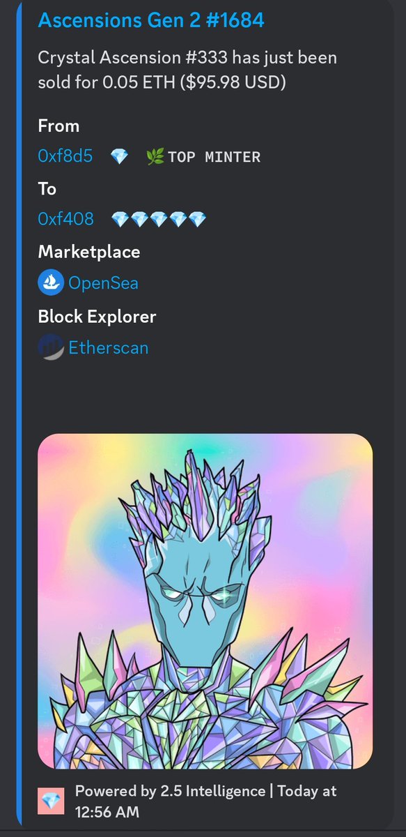 Ascensions_eth's tweet photo. LEGEND @tyler_mcnair  👑Ascended into the Legendary "CRYSTAL ASCENSION" 

"Destined to strive for the Best version of self" 🔱

#NFT #Ascensionsgen2 https://t.co/obs6IK3HMV