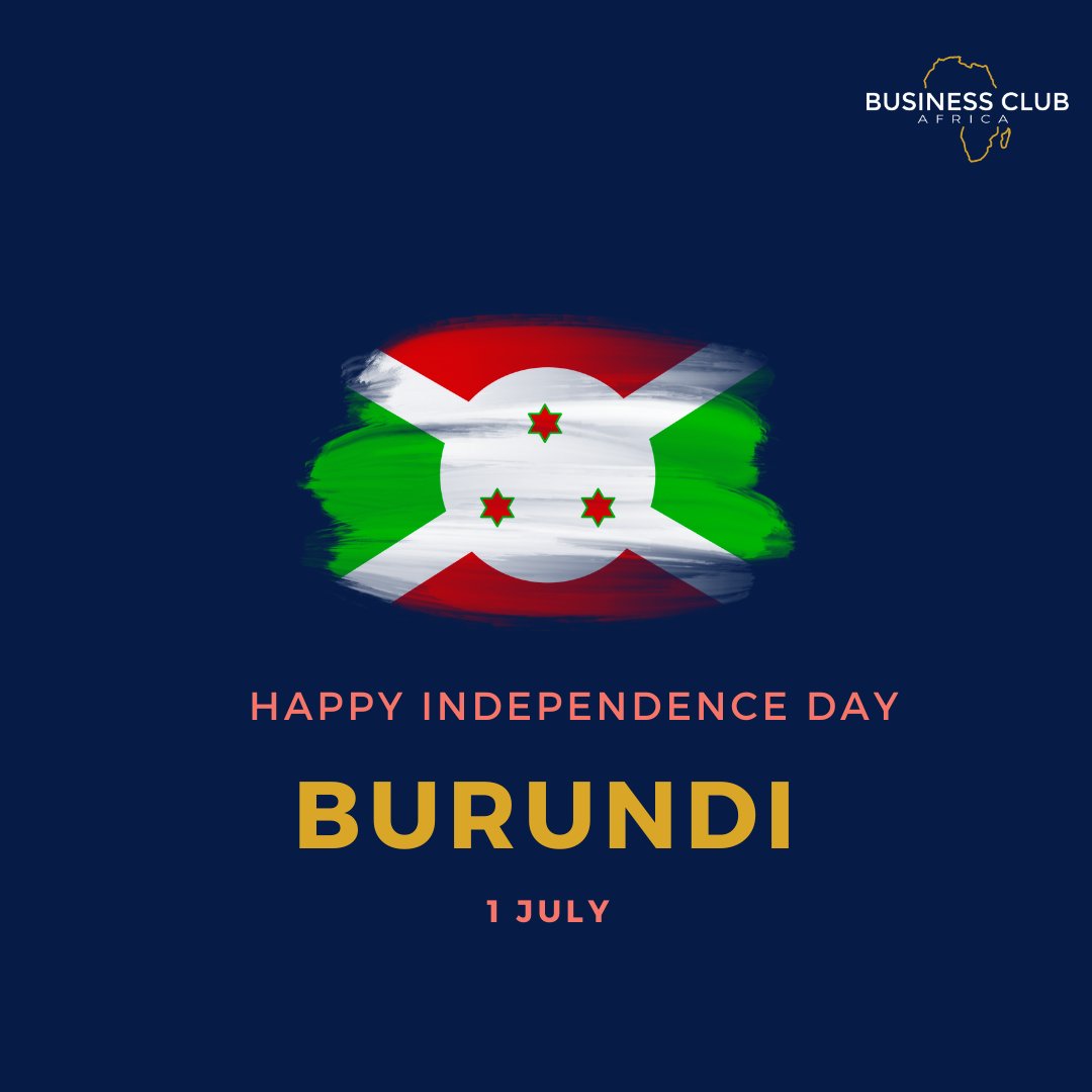 Business Club Africa souhaite une bonne fête de l'indépendance au Burundi ! 
Le Burundi a officiellement deux capitales. Bujumbura est la plus grande ville et le principal port du Burundi &amp; en 2019 le gouvernement burundais a transféré la capitale politique de Bujumbura à Gitega.