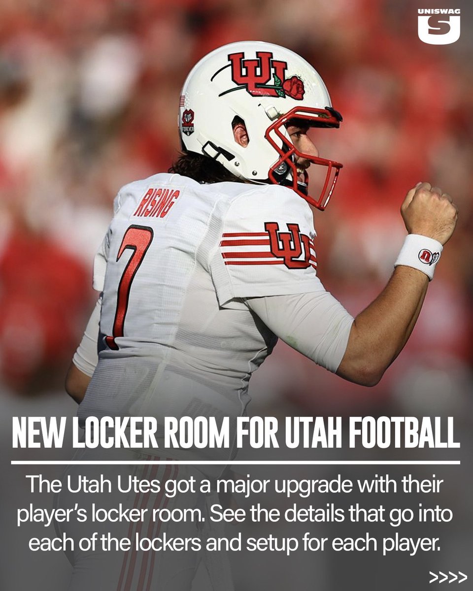 RT @UNISWAG: A look at the new lockers for @Utah_Football 

#uniswag https://t.co/XWNYW8vP06