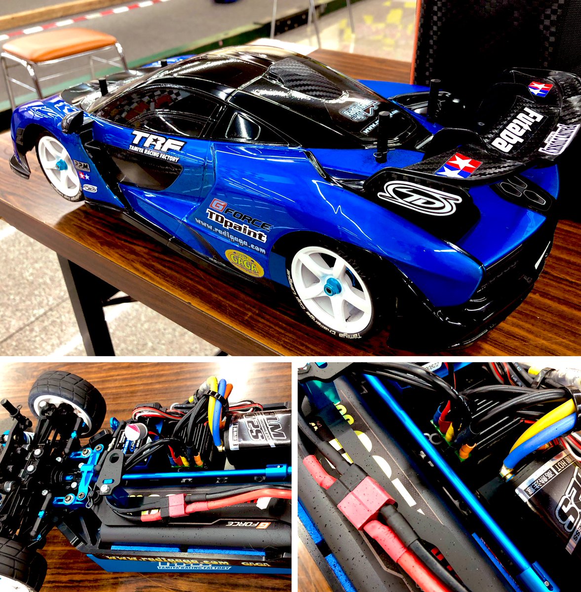 kenchixxx's tweet photo. 試しにタミチャレ仕様からESC(BLC50 Type-D )とバッテリー(リポ4200)をG-FORCE仕様に。
当然ながらパワー、スピードともにアップ!しかしコーナーはズリズリ状態に…
走り味がこんなに変わるのか、、、ひたすら学習中。。
#GFORCE
#BLC50
#タイヤRC
#ラジコン
#TT02
#マクラーレンセナ
#TAMIYA https://t.co/MreP9ij8jo