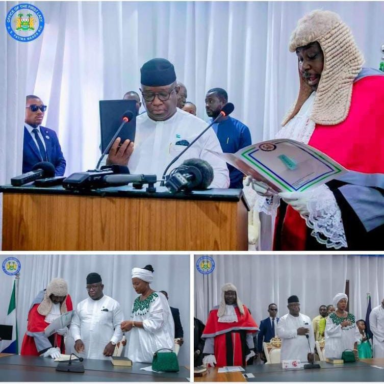 SylOlaBlyden's tweet image. 🇸🇱Sierra Leone Constitution Sections 42(3), 46(4) &amp;amp; 46(5) together directs that Chief Justice SHALL administer the Oath of Office on newly elected or re-elected President ON THE SAME DAY the Returning Officer (Chief Electoral Commissioner) proclaims him Winner of those Elections.
