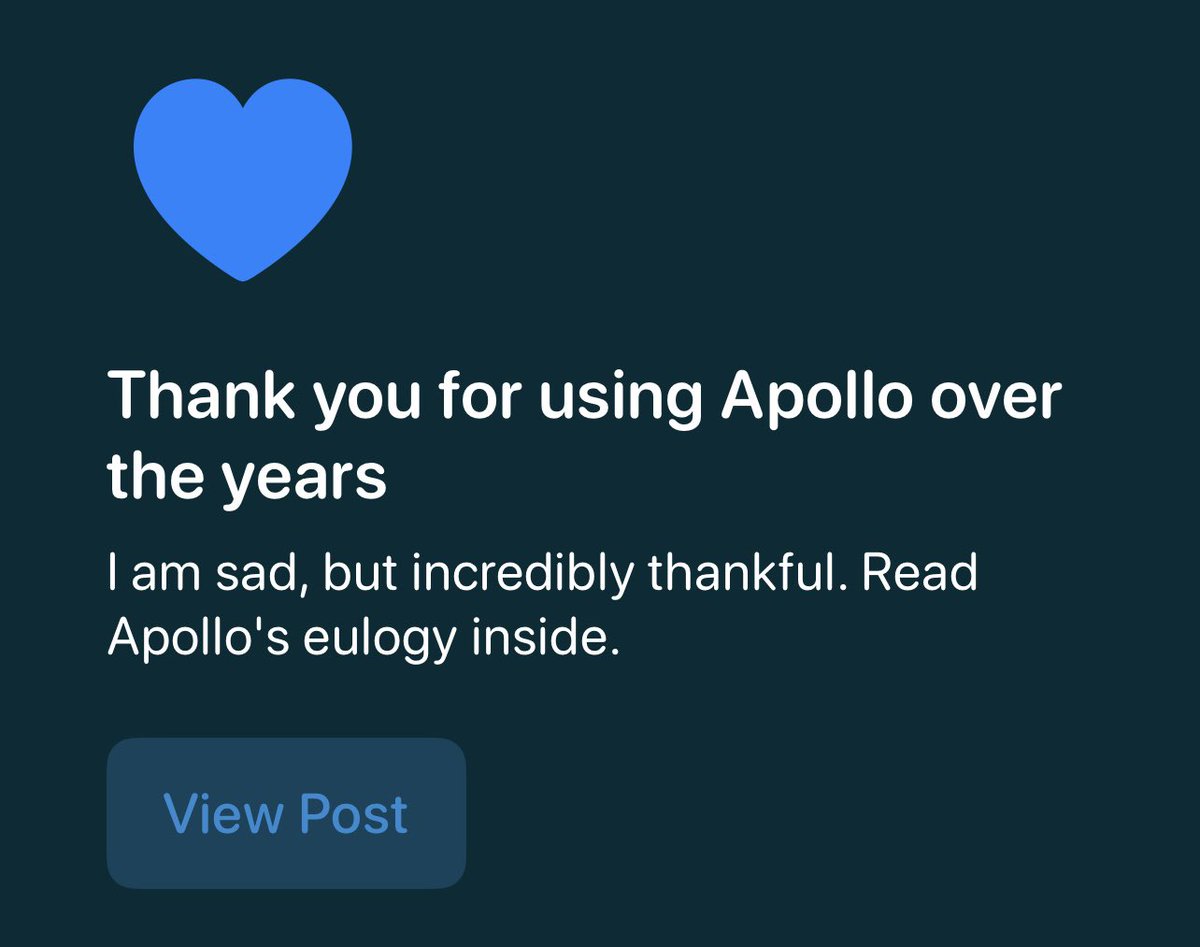 mkeshnnn's tweet photo. What a shitty week for the internet / social media. 

From Reddit squeezing out 3rd party devs that create superior experiences to the native offering - to Twitter throttling unverified accts that have been users of the platform for years. 

#twitter #reddit https://t.co/7Go4QaeV3Q