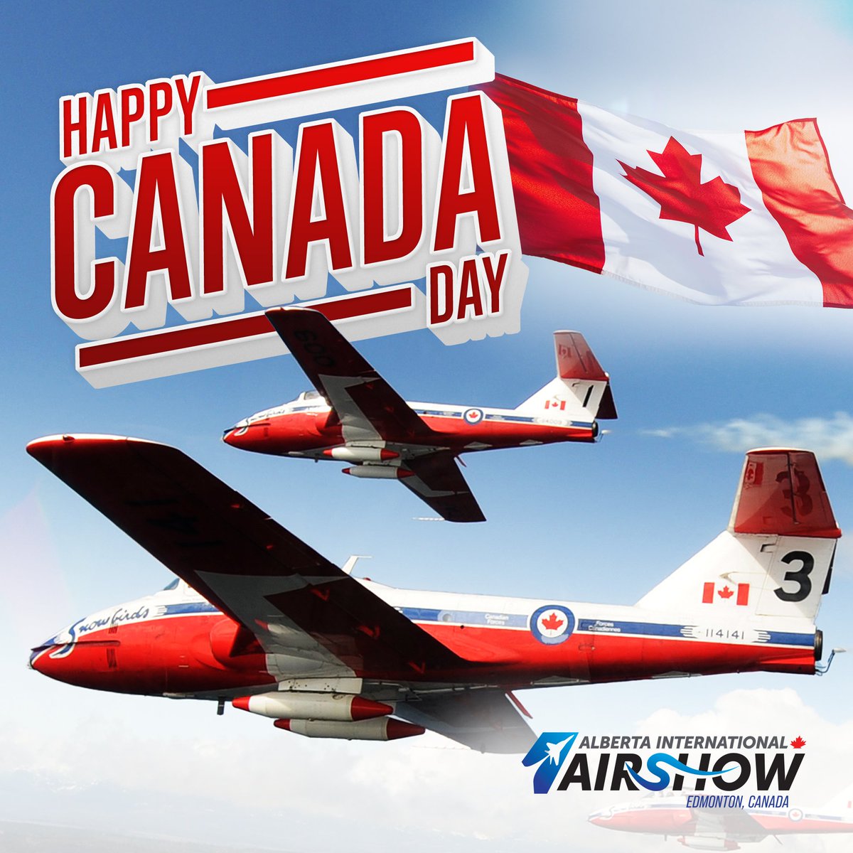 ABAirshow's tweet image. 🍁 The Alberta International Airshow wants to wish all of our Canadian aviation enthusiasts a happy Canada Day! 🍁 

🇨🇦 We want to acknowledge Canada's rich heritage and vibrant spirit that makes it such a fantastic place to live! 🇨🇦 
#abairshow #CanadaDay #ProudToBeCanadian #yeg