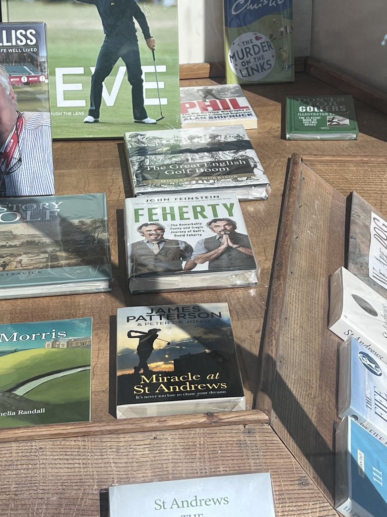 @FeinsteinTweets, you got a window spot in the gift shop at the Old Course!