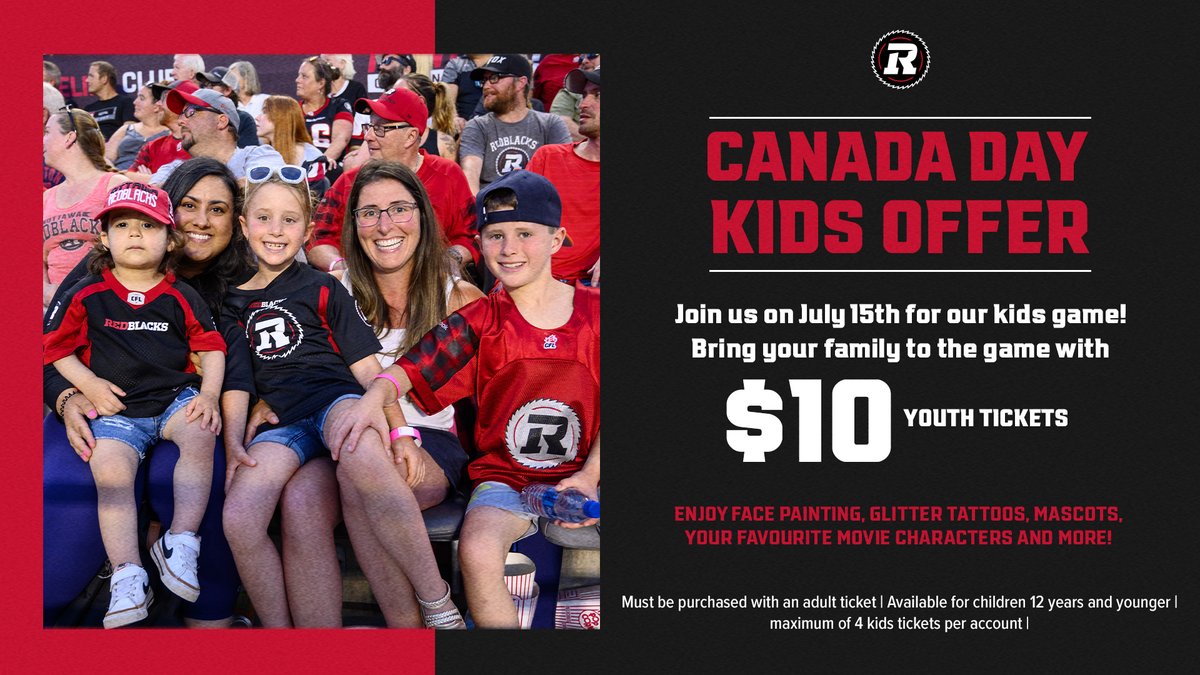 This one is for the kids! 

Available for our 4PM - July 15th kids-themed home game, you’ll be able to bring your little ones with $10 tickets, available with the purchase of a standard ticket.   

🎟️: bit.ly/46pqIZv