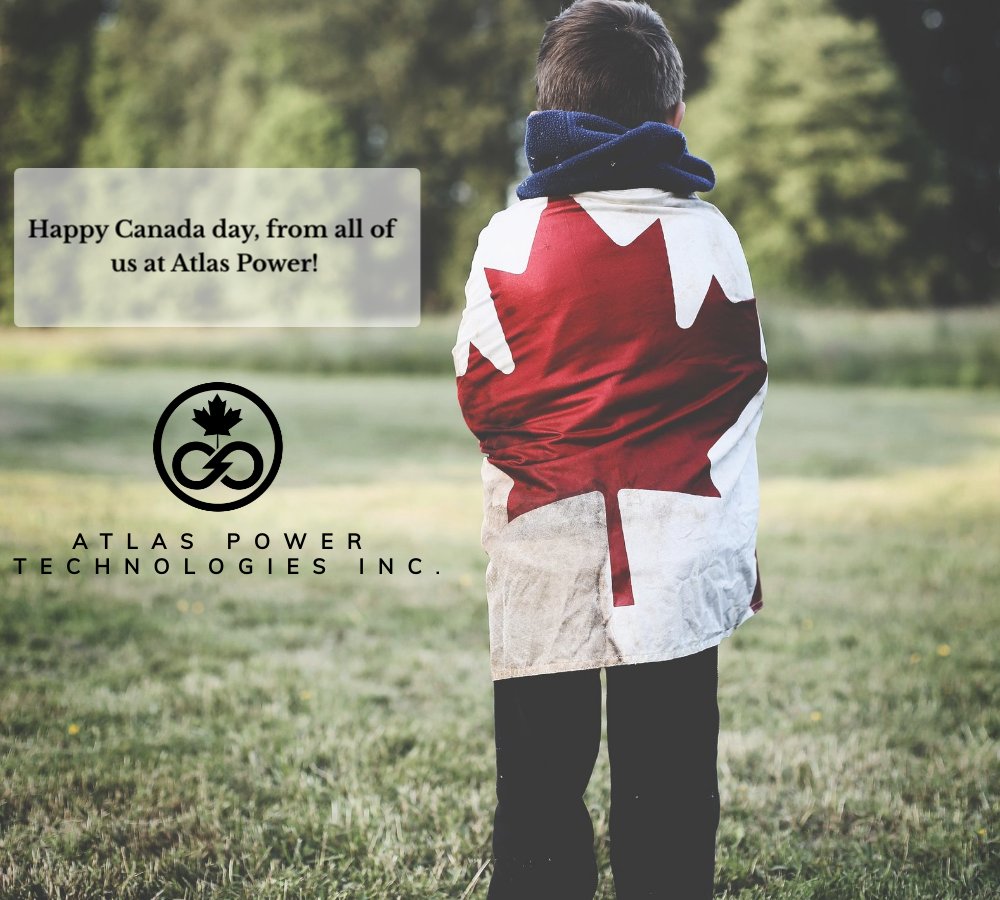 AtlasPowerInc's tweet image. Happy Canada Day! We celebrate our great country with the world and each of you.

#proudtobecanadian #canadianinnovation #canadian #supercapacitors #cleanenergy #future
