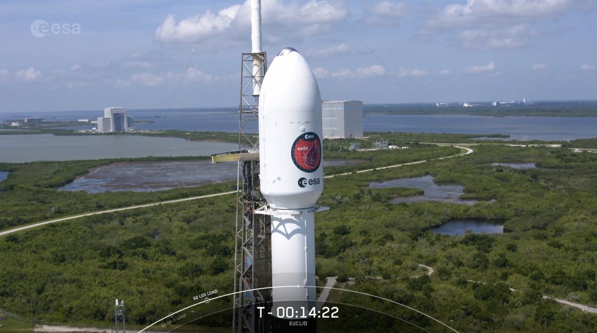 What a relief to see the Euclid mission on this rocket today! Good luck. Go Euclid go!