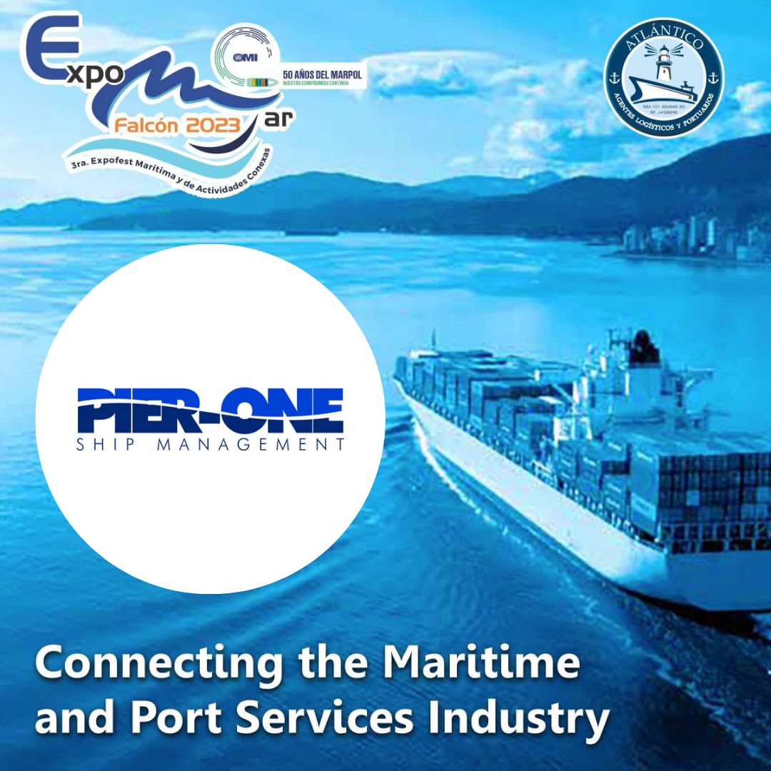 Seguimos sumando sponsors a la Expomar Falcón 2023. En esta oportunidad le damos una calidad bienvenida los amigos de Pier-One Ship Management a la Expomar Falcón 2023

Falcón te espera!!!

Contáctanos por 
04120595125