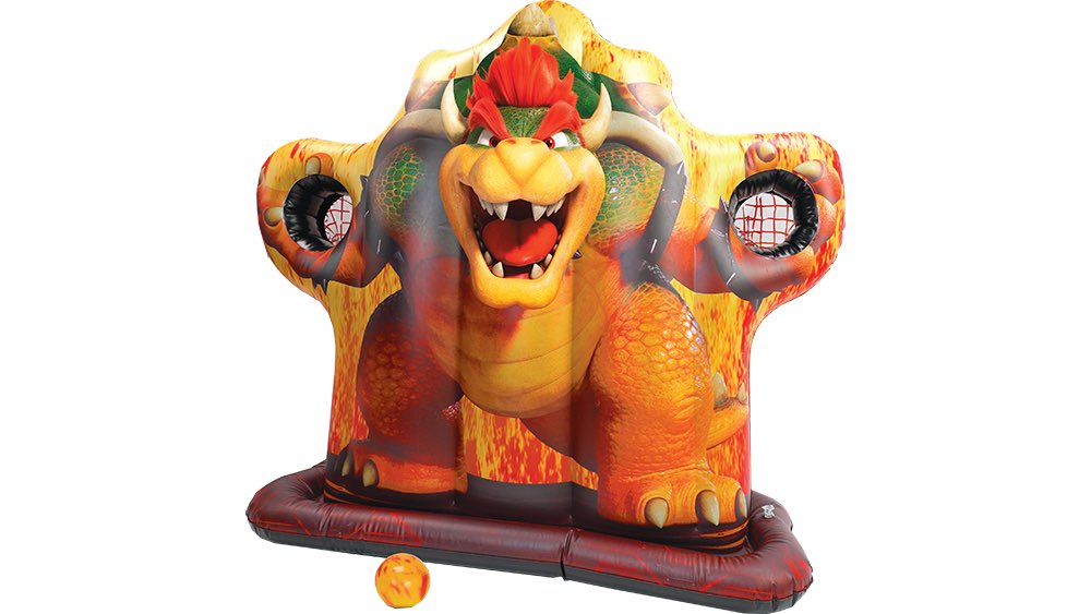 The Super Mario Bros. Movie Bowser Inflatable Sports Game for Kids, Indoor  Games or Outdoor Games for Kids and Adults, Approximate Inflated Size 51