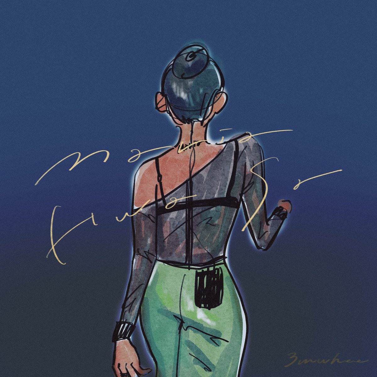 3mwhee's tweet image. 後ろ姿に全て表れてる🥺

#ファサ #HWASA #화사 #MAMAMOO #mamamoofanart