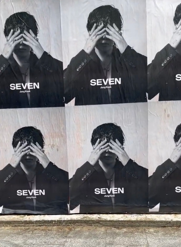 AboutMusicYT's tweet photo. New promo photos for 'Seven' by Jungkook have been seen in Paris. https://t.co/ZkDxkcKoBt