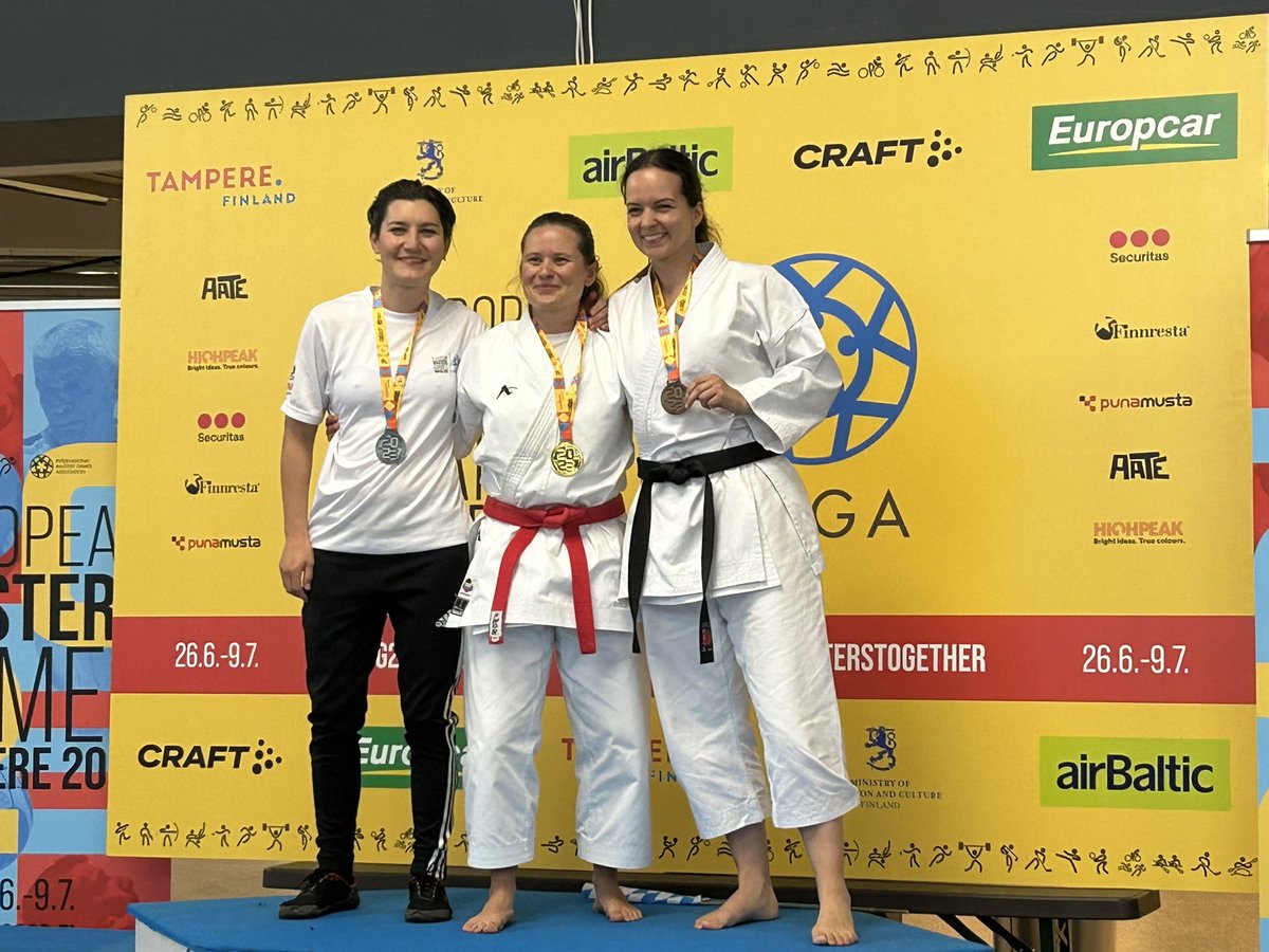 ArmyKarate's tweet photo. Well done to Alex on her Silver medal in Kata today! 👍💪🥋@ArmySportASCB @ArmySportsLTRY #BritishArmySport #EuropeanMastersGames2023 https://t.co/qNLvsdK7Hu
