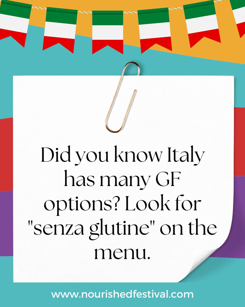 Traveling to Italy this summer? Look for "senza glutine" on the menu and of course use the @findmeglutenfree app to review your restaurant visits!