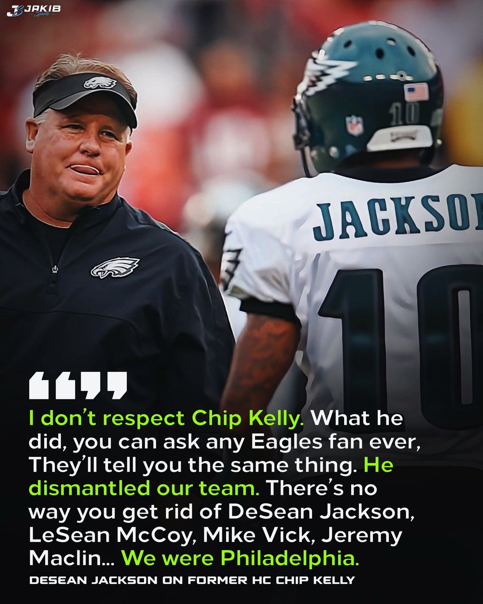 DeSean Jackson on Chip Kelly. 😬

#FlyEaglesFly