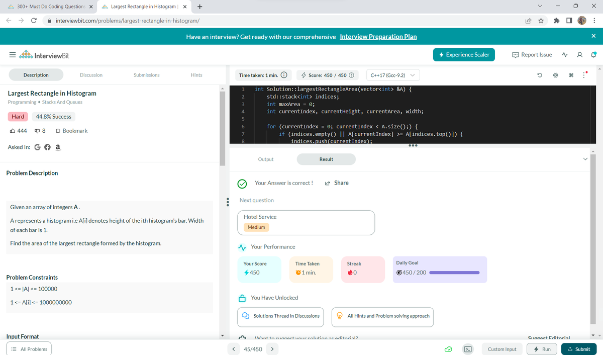 ashlesha172002's tweet photo. Hello All, I have completed #Day062 of #365DaysofCode Challenge with
@scaler_official
Today I solved the question- Largest Rectangle In Histogram
Scaler discord community link: https://t.co/p51Y4AW6En #scalerdiscord #codewithscaler https://t.co/dfEWrdP1Go