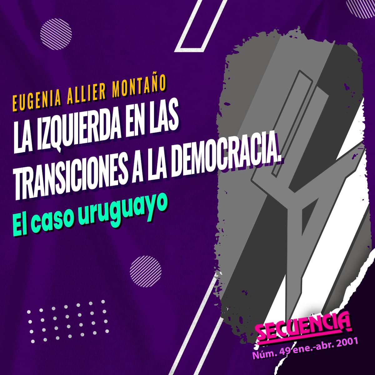 r_secuencia's tweet photo. https://t.co/nHfQhH2v3I
Seguimiento histórico-político de la actuación del #FrenteAmplio en la transición a la democracia en #Uruguay. Analiza el papel del #Freme de 1980 a 1984, periodo en el cual los militares todavía estaban en el gobierno https://t.co/Ex5Yv2sMRM