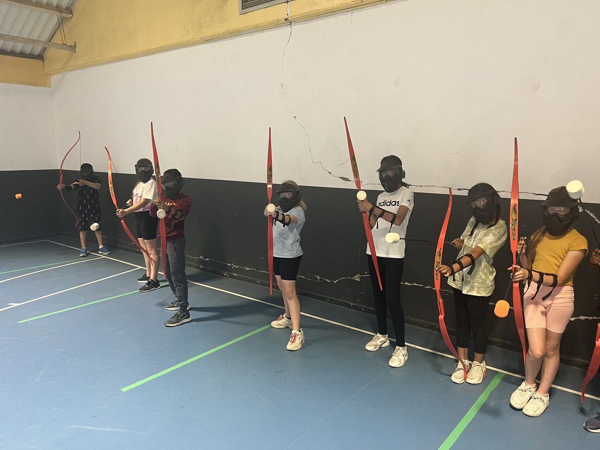 ivingswood's tweet photo. LET THE BATTLE COMMENCE… #ArcheryTag https://t.co/c7B2lA5L0R