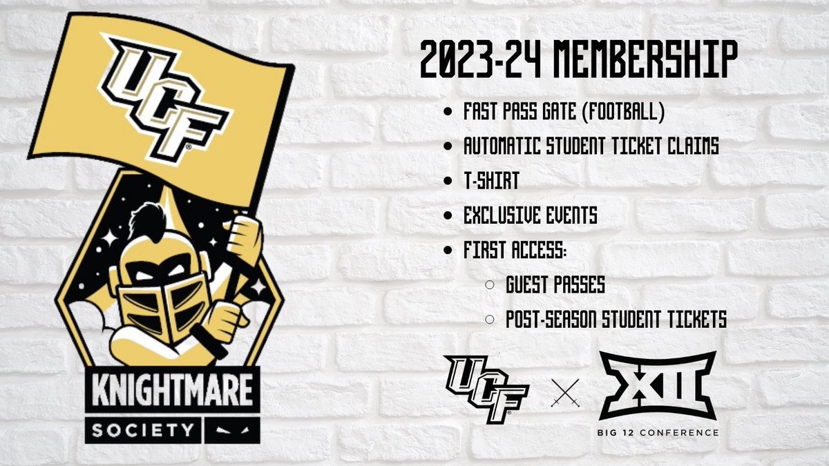 Knightmare_UCF's tweet image. Membership is now open for the 23-24 Knightmare Society.
New Students ⬇️
am.ticketmaster.com/ucf/quick-dona…
Returning Members ⬇️
Check your Knights email account!