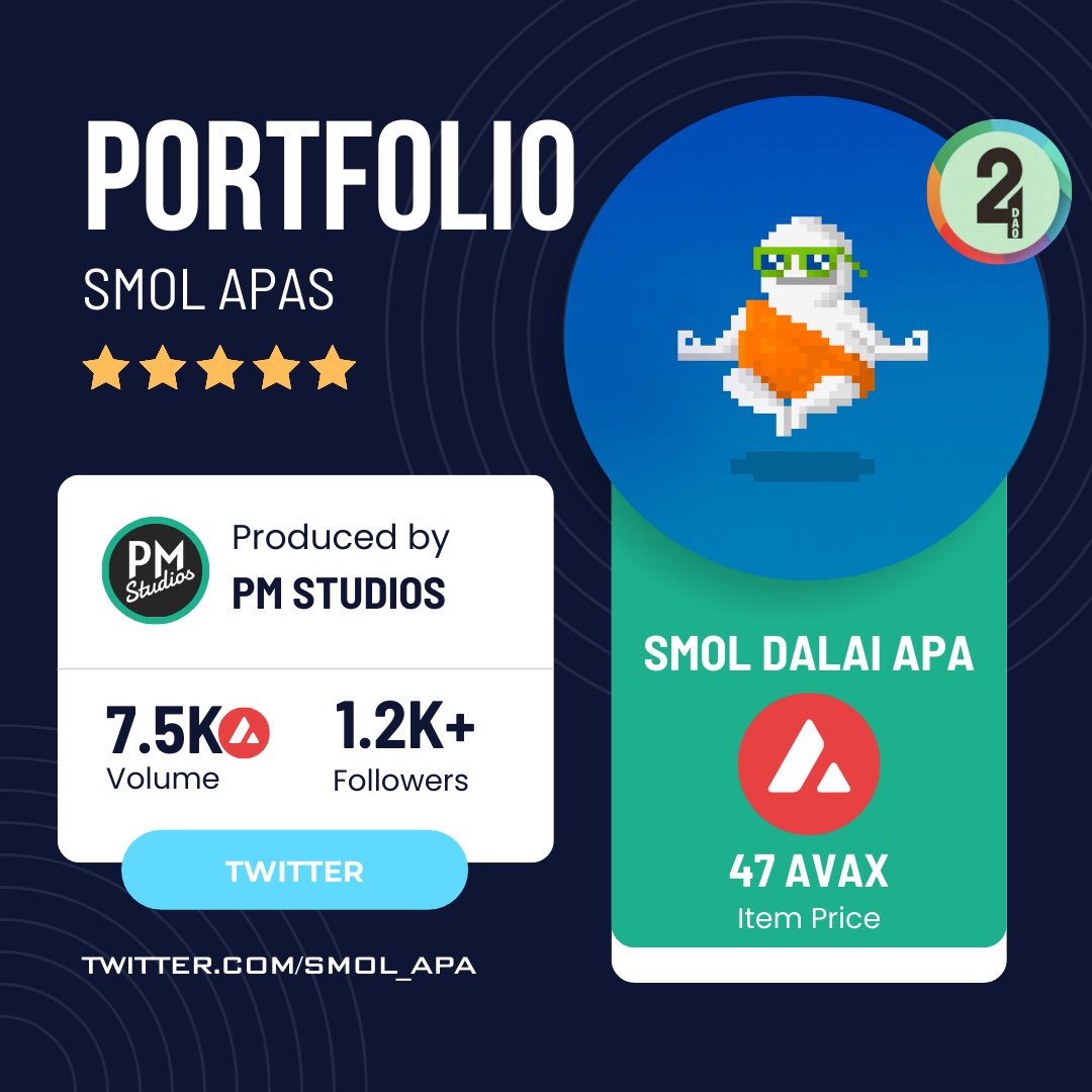 0x24Dao's tweet photo. We have a smol something in our portfolio. 

🤏🏼Smol APAs and Estates.

Smols' Landing is a pixelated miniverse that combines elements of crafting, trading, and adventuring.

Everything is based on NFTs, there is no token.

Let's play some games! @smol_apa https://t.co/4eGq6wAxDF