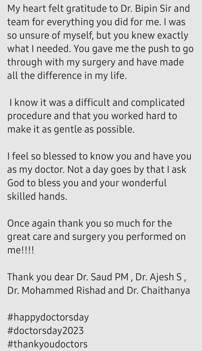 3rNikhil's tweet photo. My heartfelt gratitude to @centerofhip Bipin Sir and team
I know it was difficult &amp; complicated surgery &amp; you worked hard to make it as gentle as possible. Not a day goes by that I ask God to bless u and your wonderful skilled hands
#ThankYouDoctors
#DoctorsDay2023
#orthopeadics https://t.co/A68TIY6ah2