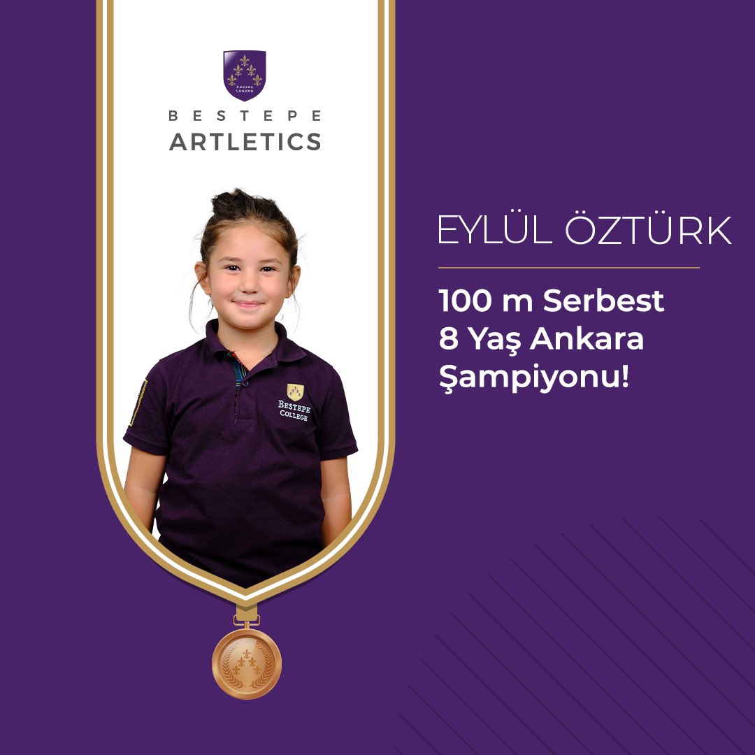 Eylül Ankara Ş A M P İ Y O N U!

Sporcumuz Eylül, Yüzme Federasyonu 8 Yaş Ulusal Gelişim Ligi'nde 100m serbest stilde Ankara Şampiyonu olmuştur. 

Sporcumuzu ve değerli antrenörlerimizi kutluyoruz.

İçimizdeki istek, azim ve coşkuyla adımlarımız hep zafere💪🏻

#BeştepeArtletics