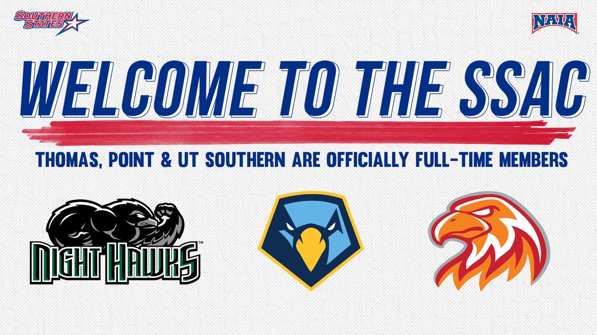 We are excited to officially welcome @TU_Night_Hawks, @PointSkyhawks and @GoFirehawks as full-time members of the SSAC! Details | bit.ly/46u44Py