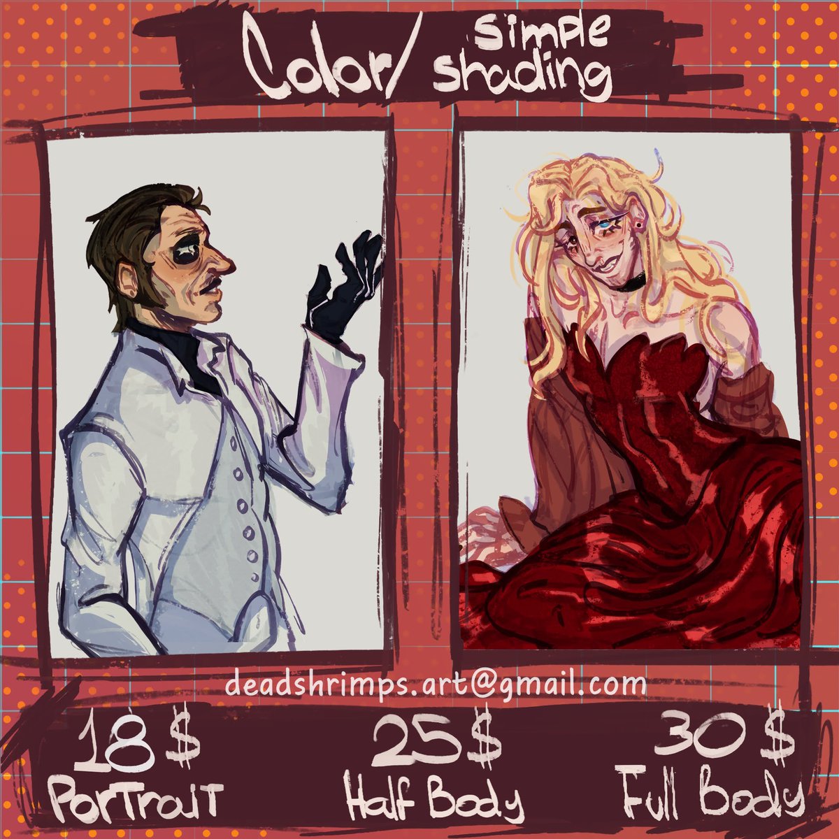 _Shrimpss_'s tweet photo. 🦐🦐COMMISSIONS OPEN 🦐🦐
Contact me by gmail or DM if you are interested or need more info, if you want to see more examples of my art, check my Instagram account<3
.◍✧*。
Instagram: https://t.co/g0Xx6QKuup
.◍✧*。
RT &amp; Likes are appreciated 🦐♥️
#commission #commissionsopen https://t.co/exUI6mkH0T