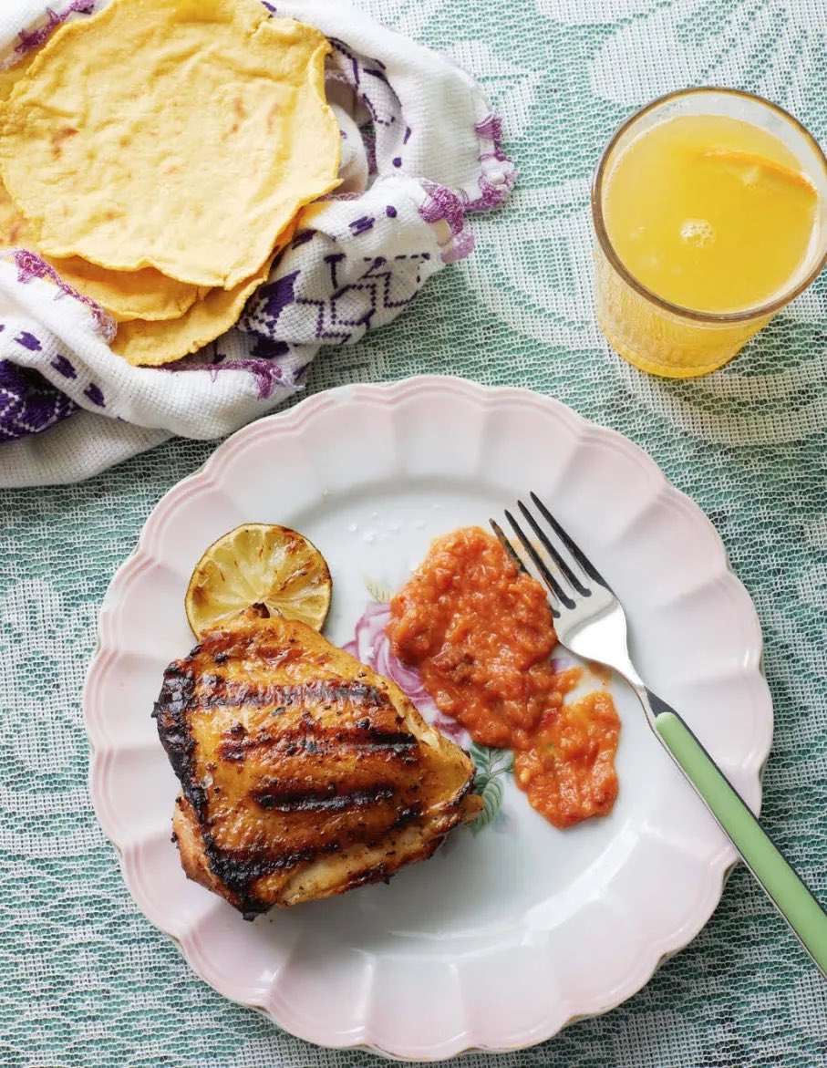 Citrus and oregano make this grilled chicken taste sophisticated. This is a solid recipe to make on a Sunday and eat throughout the week. wp.me/p4Mio9-3ge <a href="/theglutster/">Javier Cabral</a> #JavierCabral <a href="/BriciaLopez/">Bricia Lopez</a> #grilledchicken #asadatheartofmexicanstylegrilling #mexicangrilling #asada