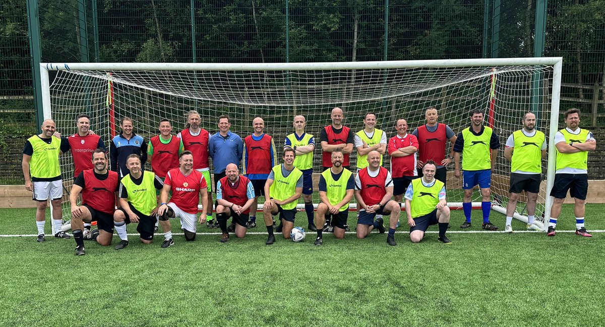 alumniLTU's tweet photo. Great to welcome @LeedsTrinity alumni from the 90s back to campus today. Alumnus @SportingAnswer organises an annual match and we were so proud to host such a great group on campus. 

Thank you all so much for supporting our Inspiring Futures Programme with your kind donations. https://t.co/UNcRQzvdET