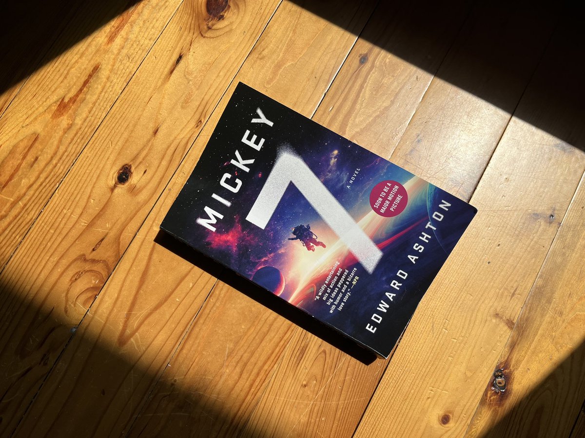 Mickey 7 by <a href="/edashtonwriting/">Edward Ashton</a> is witty &amp; propulsive sci-fi, uniquely weird and a whole lot of fun. Bong Joon-ho is already making it into a movie—an incredible match of filmmaker with novel. Terrific summer read.