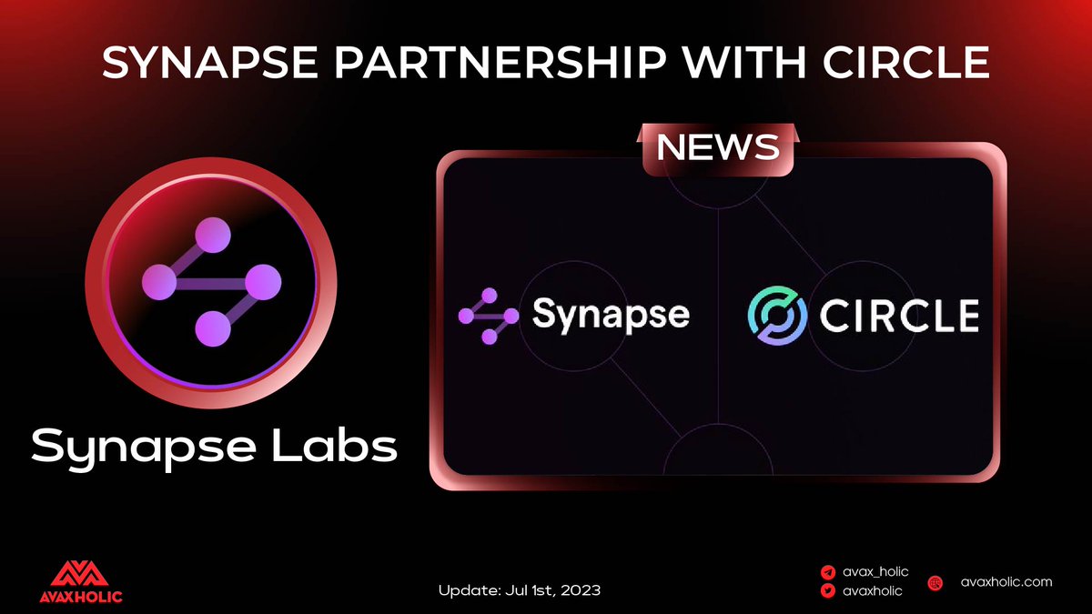 avaxholic's tweet photo. Bridge USDC seamlessly across @avax, @arbitrum, and @ethereum with zero slippage.

Introducing native integration of @circle's #CCTP into Synapse. Bridge USDC seamlessly and enjoy gas airdrops on the destination chain.

Try it out now at https://t.co/wWnQm3oHS1

#AVAX #Avalanche https://t.co/Bnt4wUCyKt