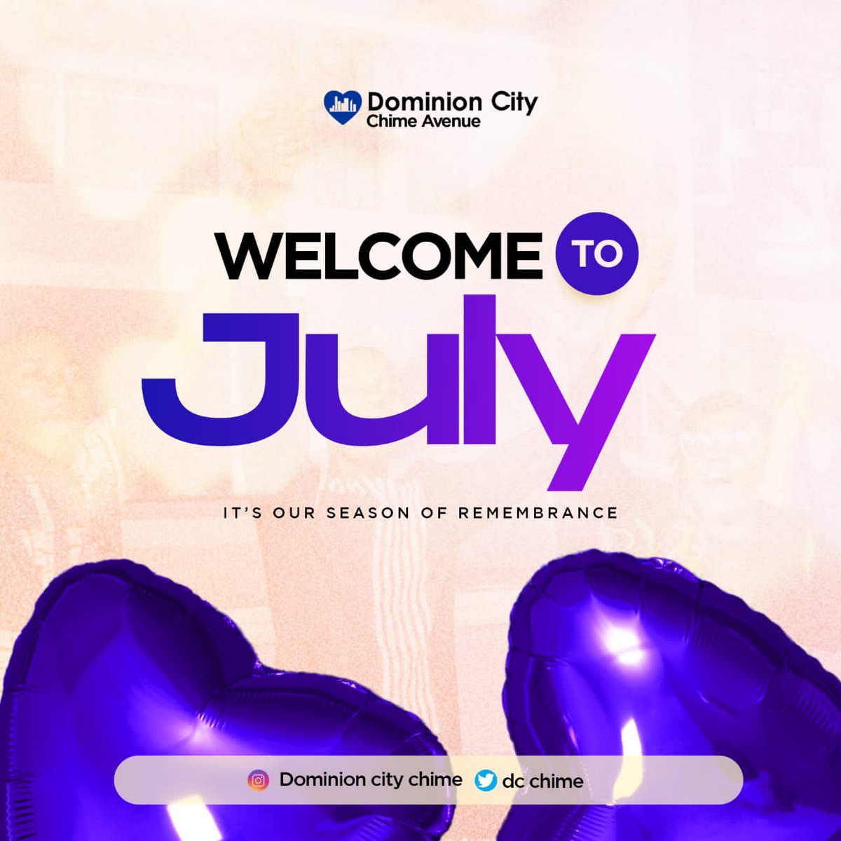 Welcome To the Month of July!

There are still so many waiting answers and mind blowing testimonies. 1/3

#newmonth #DominionCity
