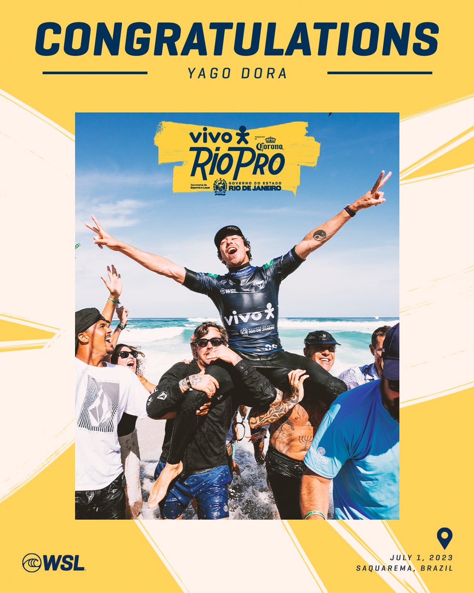 Congratulations #YagoDora, winner of the @vivobr #RioPro! 🏆 @corona