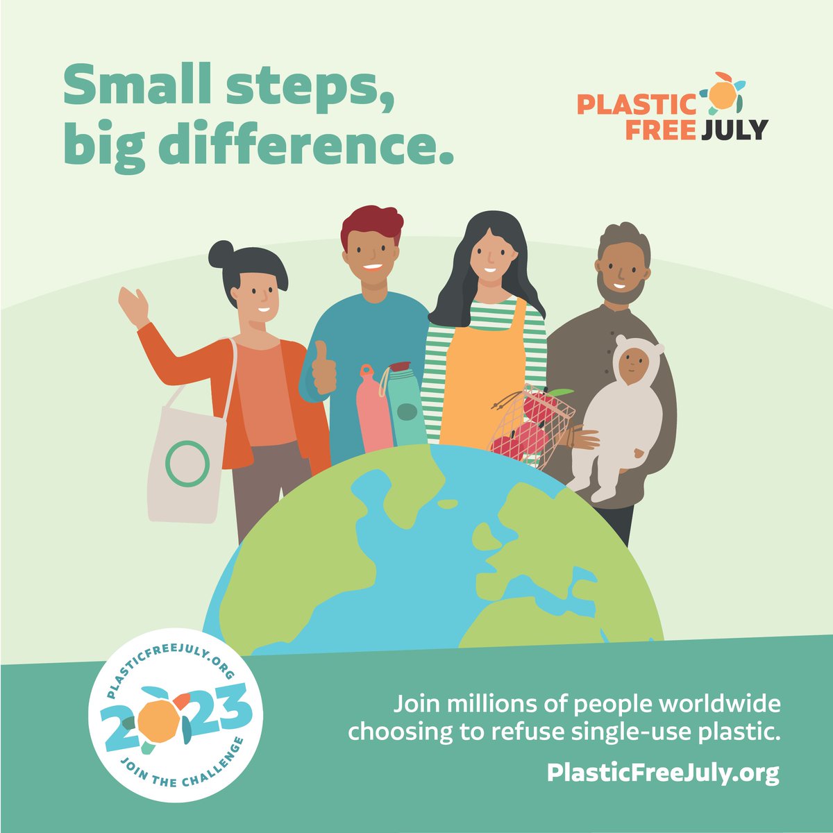 Embrace the power of change this July ♻️ Join us in supporting #PlasticFreeJuly and take a stand against the pollution that plagues our precious ecosystems. Get involved here: bit.ly/3ht6QvO #Sustainability #PlasticFree #NatureFirst
