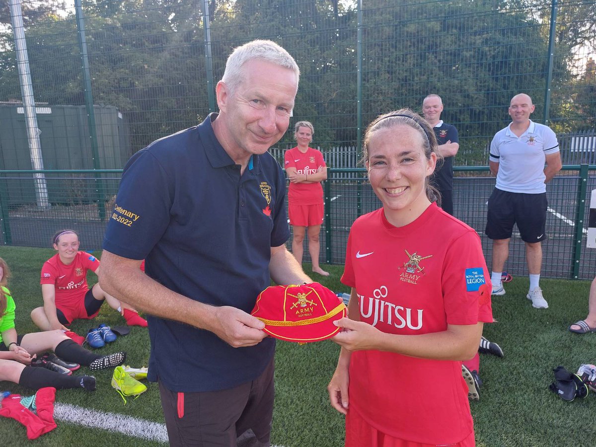 Army Reserve Women's Football (@arwomenfootball) on Twitter photo The final award was an <a href="/Armyfa1888/">Army FA</a> cap awarded to Capt Alldritt <a href="/MSUOTC/">Manchester & Salford UOTC</a> by <a href="/ColDavyJones1/">Col David Jones</a> in Hereford. The final award was an <a href="/Armyfa1888/">Army FA</a> cap awarded to Capt Alldritt <a href="/MSUOTC/">Manchester & Salford UOTC</a> by <a href="/ColDavyJones1/">Col David Jones</a> in Hereford.