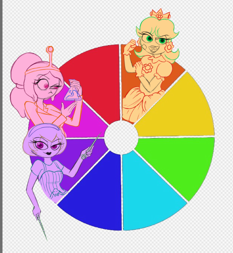 candyredart's tweet photo. Color Wheel meme WIP!
I have a set idea for green and an idea for yellow ... Might try and do characters I don't draw a lot / haven't drawn before ! Fun fun so far :3 https://t.co/lKxd2wXI62