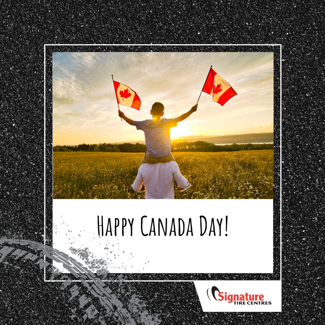 SignatureTire's tweet photo. From all of us at Signature Tire Centres, happy Canada Day! https://t.co/Hkxz2YGtiH