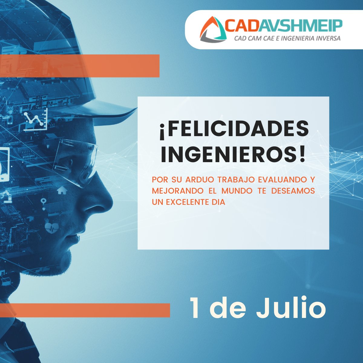 Hoy celebramos a los impulsores del cambio y la transformación ¡Feliz día del Ingeniero!
#CADAVSHMEIP #TuAliadoEnLaIndustria #IngenierosEnElTrabajo #DiaDelIngeniero #OrgulloIngeniero