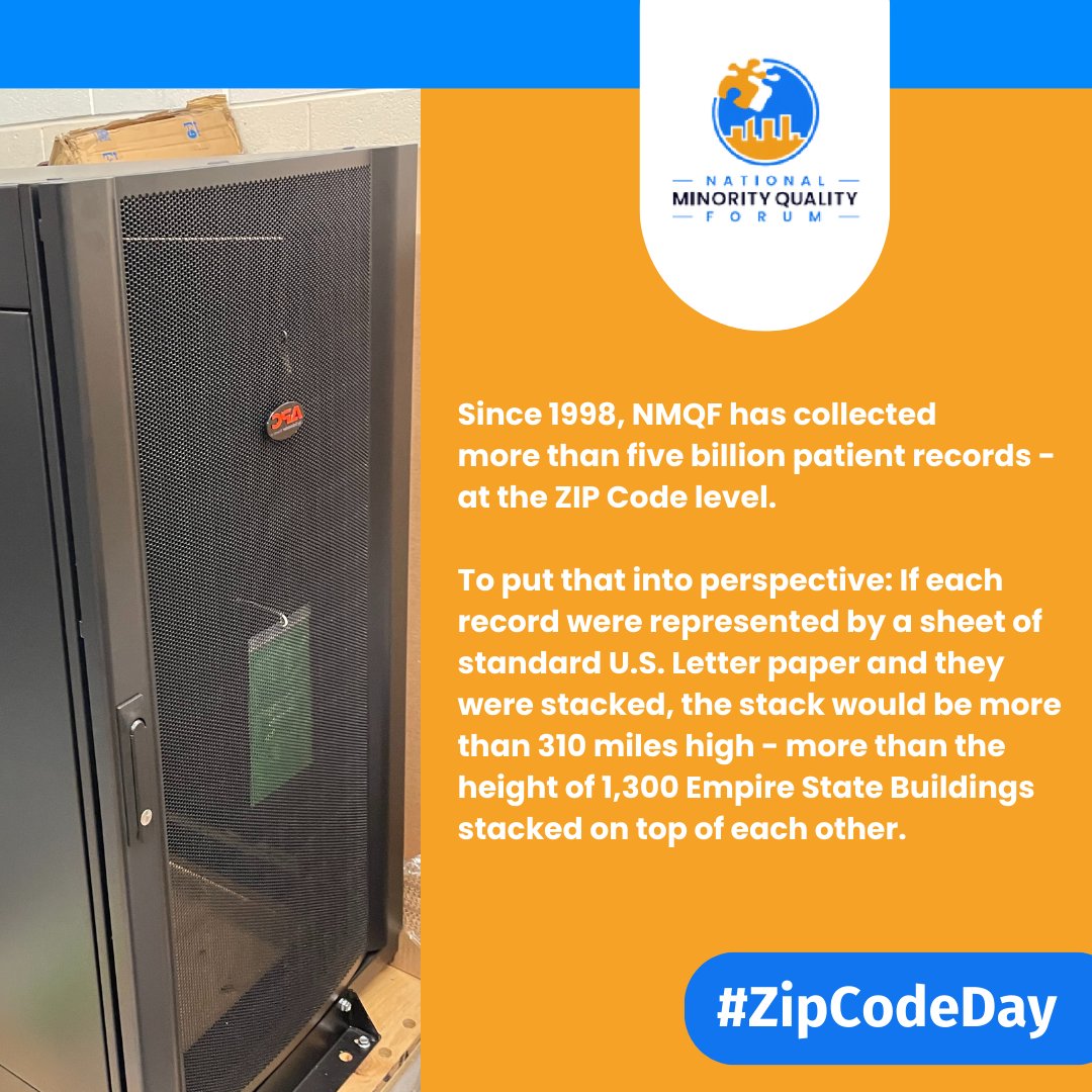NMQF's tweet image. Did you know NMQF has 5 billion patient records covering more than 100,000 different health conditions showcased in indexes and atlases that map disease incidence and prevalence, using ZIP Code-level data? 

Learn more. nmqf.org/forum-indices #ZIPCodeDay