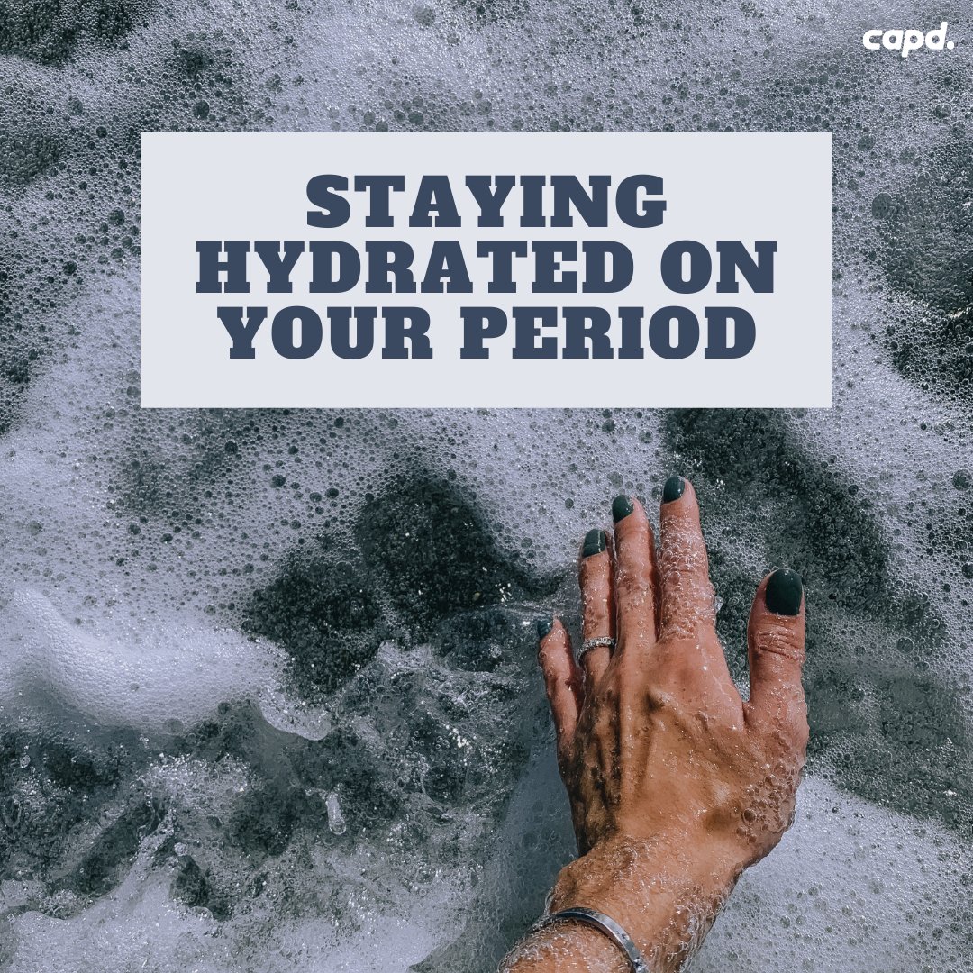 capdperiod's tweet photo. 💧Hydration prevents your blood from thickening while alleviating the muscle cramps associated with your monthly flow. Additionally, drinking water can help end your cycle faster. Eight glasses, or 64 ounces per day, really works wonders.💧 https://t.co/aimGEAa1vm