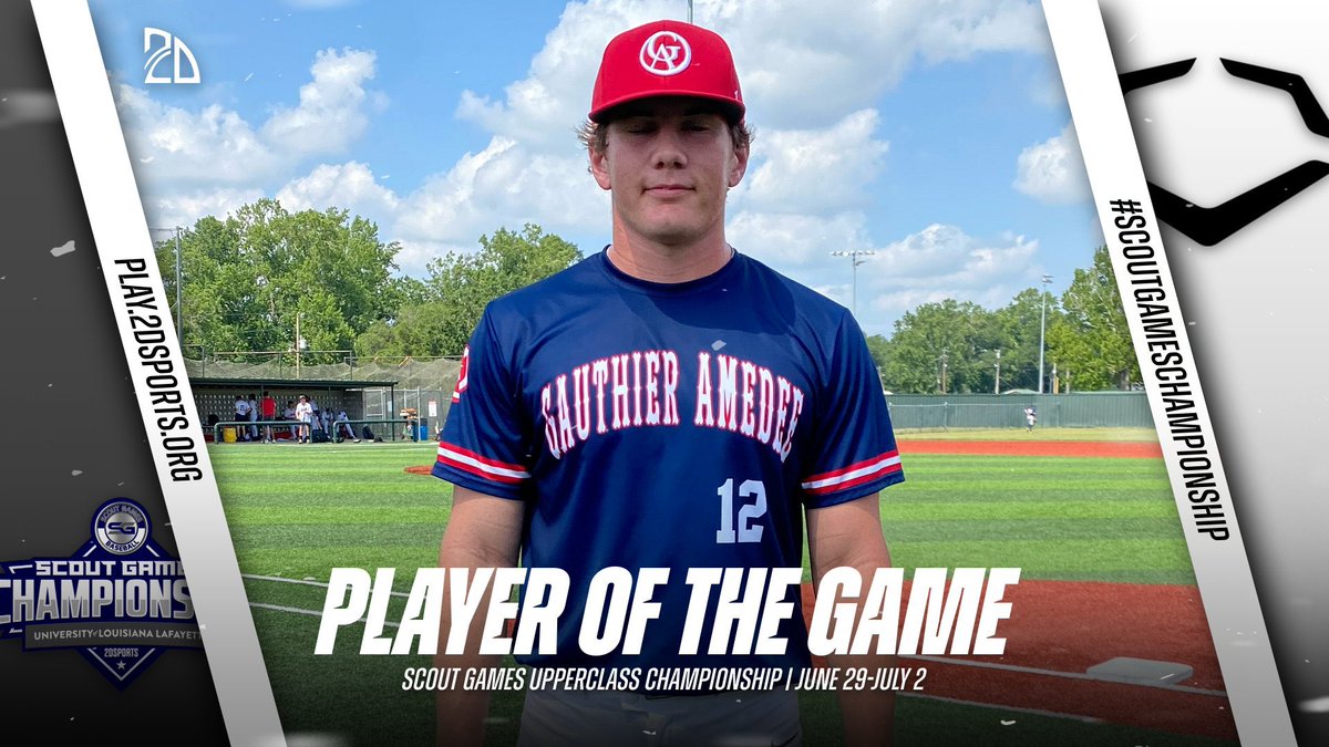 ⭐️ PLAYER OF THE GAME ⭐️

Luke Hymel: 2-3 3 run Bomb 1B 4RBI

Summer Team: Gauthier Amdee

#ScoutGameChampionship
<a href="/ScoutGamesBSB/">Scout Games Baseball</a>